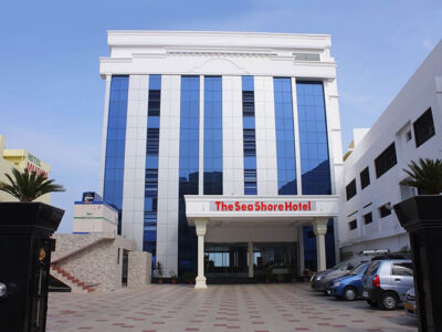 Front View of The Seashore Hotel Kanyakumari